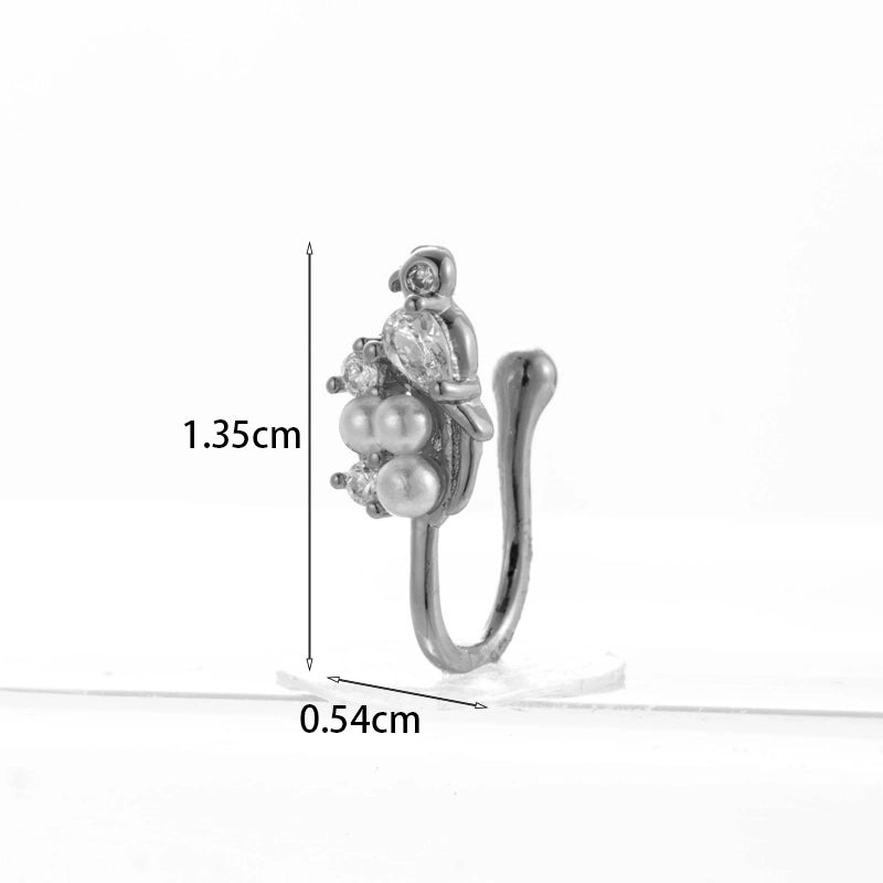 Nose Rings & Studs Fashion Geometric Copper Plating