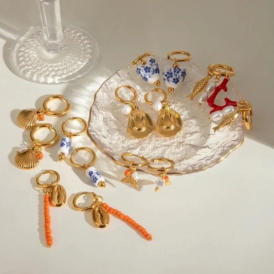 1 Pair Minimalist Classic Style Flower 304 Stainless Steel Earrings