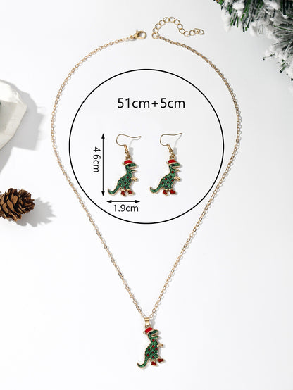 5 Sets Hot Sale Christmas Gift Snowflake Socks Snowman Christmas Tree Jewelry Holiday Set