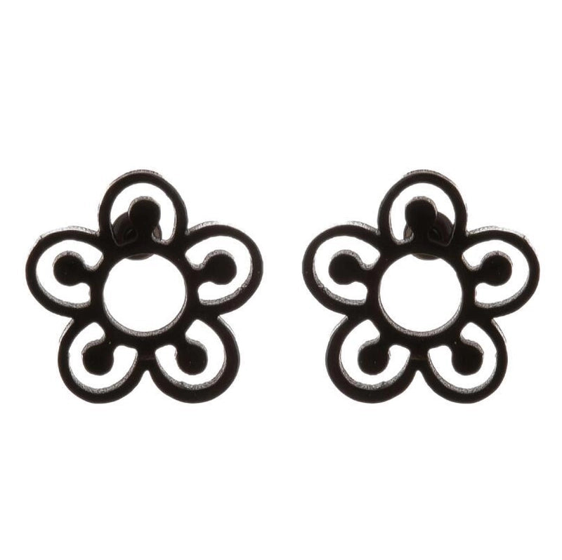 1 Pair Fashion Snowflake Plating 304 Stainless Steel 18K Gold Plated Ear Studs