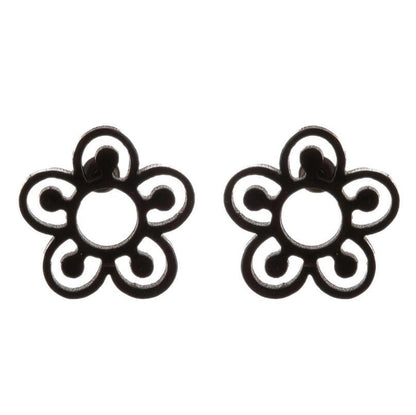 1 Pair Fashion Snowflake Plating 304 Stainless Steel 18K Gold Plated Ear Studs