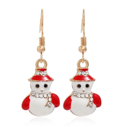 Fashion Christmas Tree Santa Claus Alloy Plating Women's Drop Earrings 1 Pair