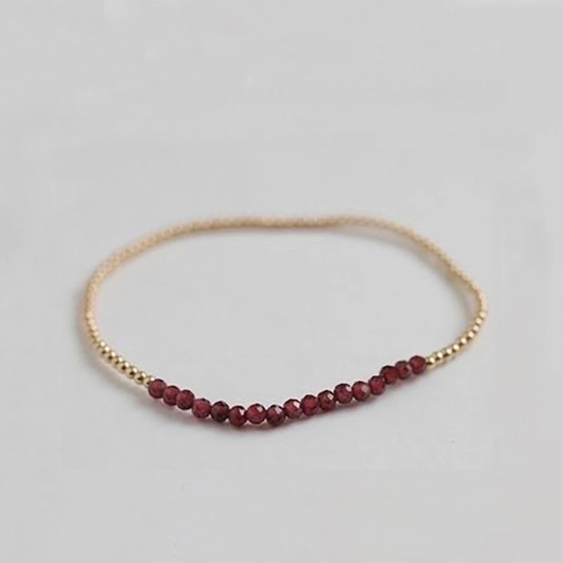 Natural Stone Copper Beaded Geometric Bracelets