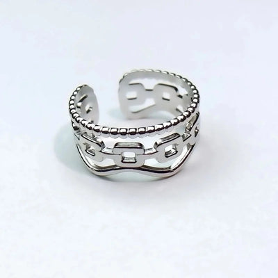 Minimalist Heart Shape Titanium Steel Open Rings