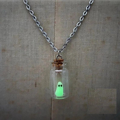 Casual Cartoon Character Glass Luminous Unisex Earrings Necklace