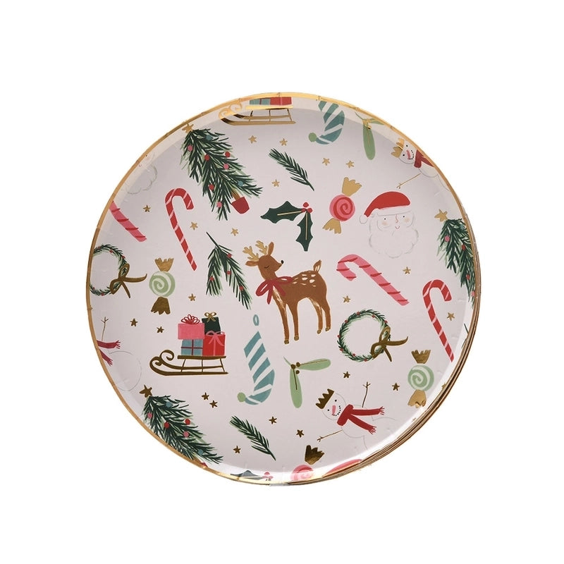 Christmas Cute Classic Animal Party Tableware Tableware