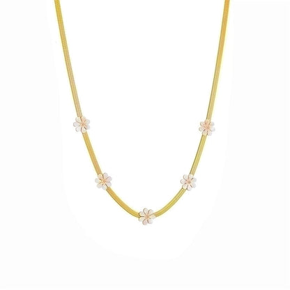 Retro Minimalist Irregular Titanium Steel Inlay Artificial Gemstones Earrings Necklace