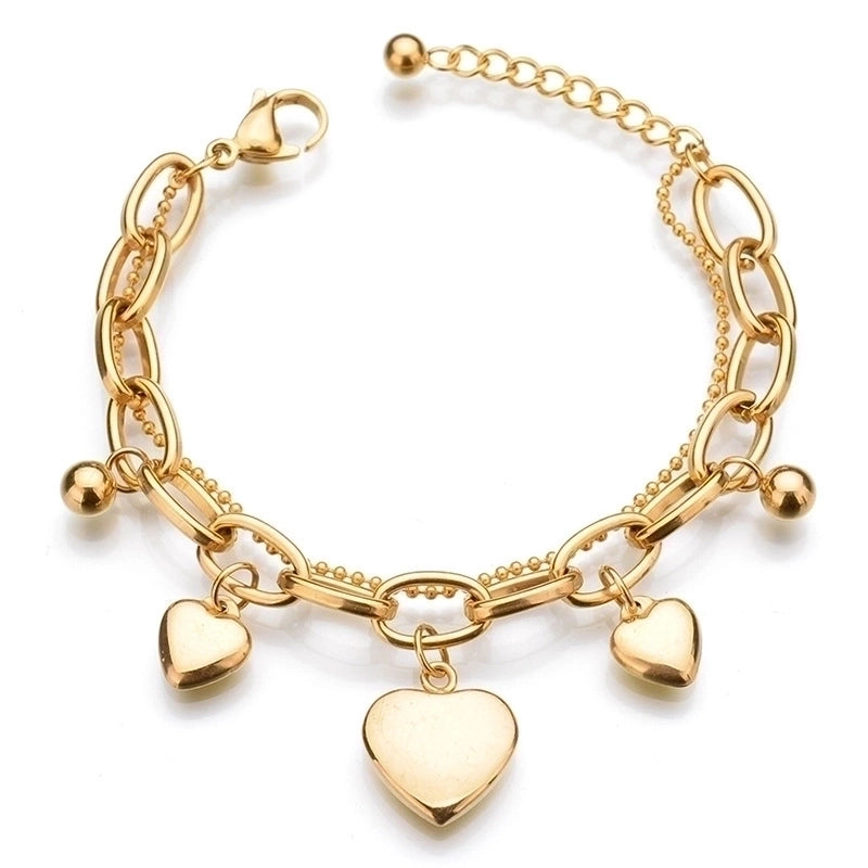 Stainless Steel Fashion Polishing Plating Cross Oval Heart Shape Bracelets