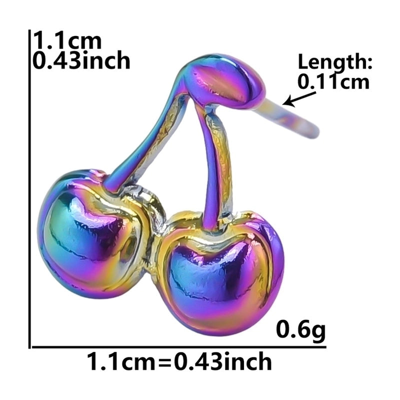 1 Pair Minimalist Flower Butterfly Plating 304 Stainless Steel 18K Gold Plated Ear Studs