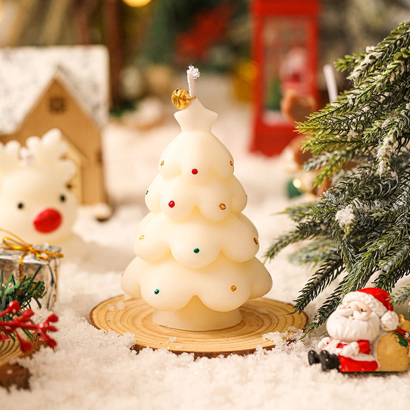 Christmas Minimalist Classic Style Christmas Tree Soybean Mixed Wax Candle