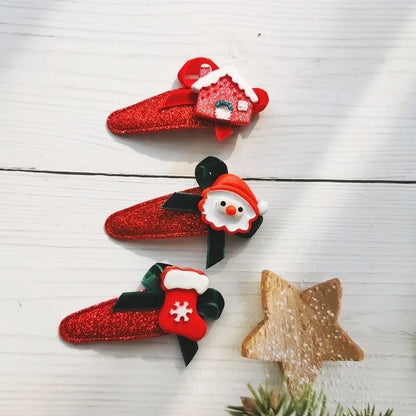 Fashion Plaid Bow Knot Cloth Hair Clip Hair Tie