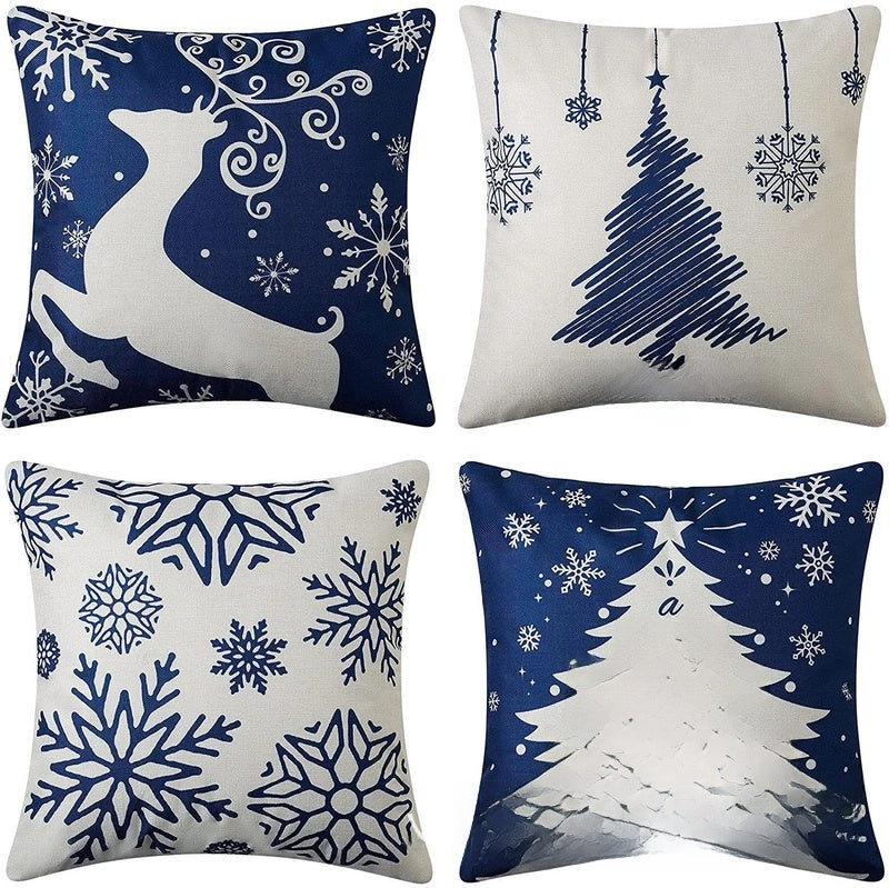 Fashion Cartoon Linen Pillow Cases