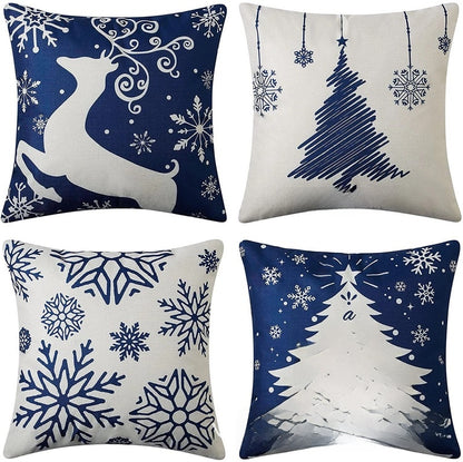 Fashion Cartoon Linen Pillow Cases