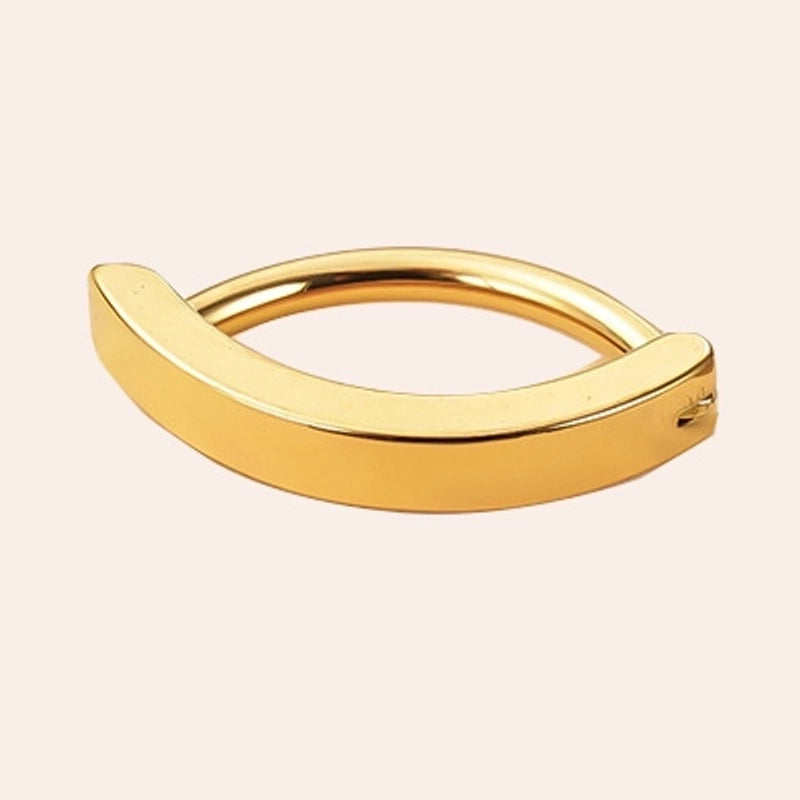 1 Piece Belly Rings Basic Minimalist Classic Style Geometric 304 Stainless Steel 18K Gold Plated Belly Rings