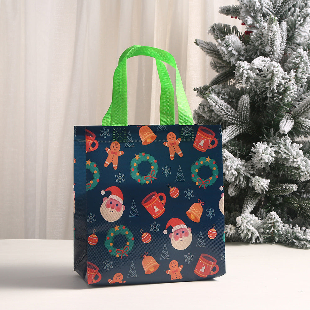 Christmas Non-woven Bag Gift Tote Bag Takeaway Tote Bag Gift Packaging Bag Christmas Gift Bag