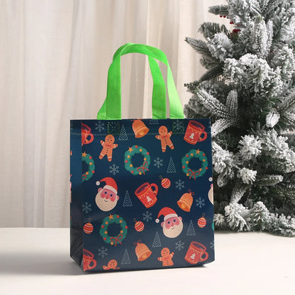 Christmas Non-woven Bag Gift Tote Bag Takeaway Tote Bag Gift Packaging Bag Christmas Gift Bag