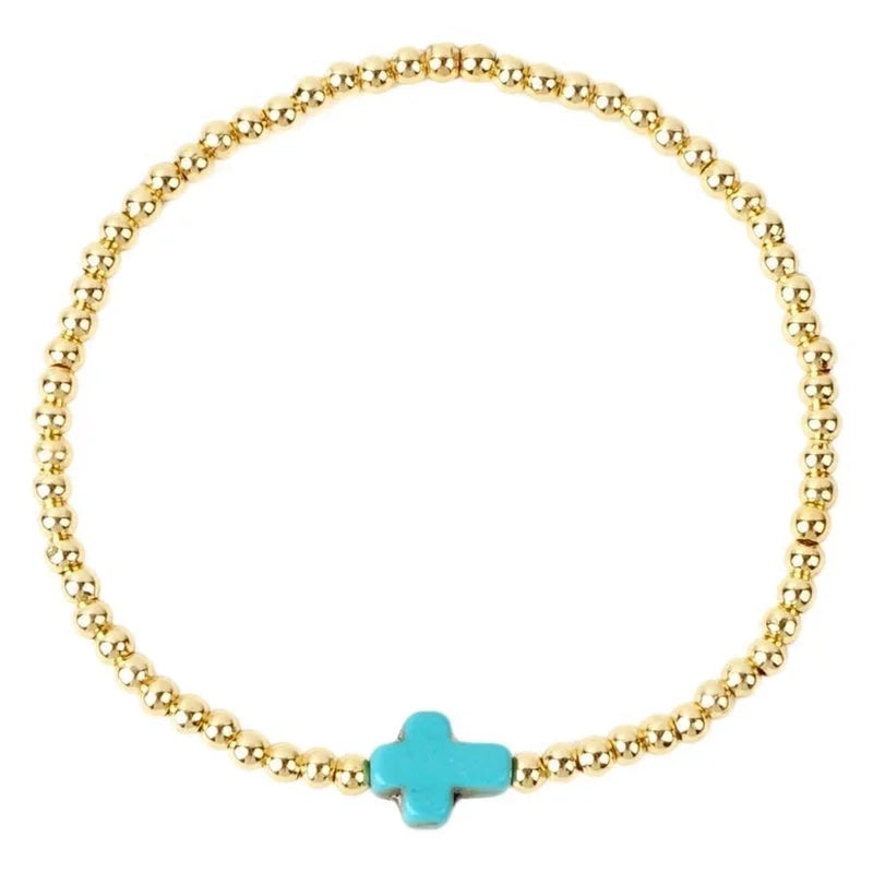 Semi-precious Stone Copper Handmade Geometric Bracelets