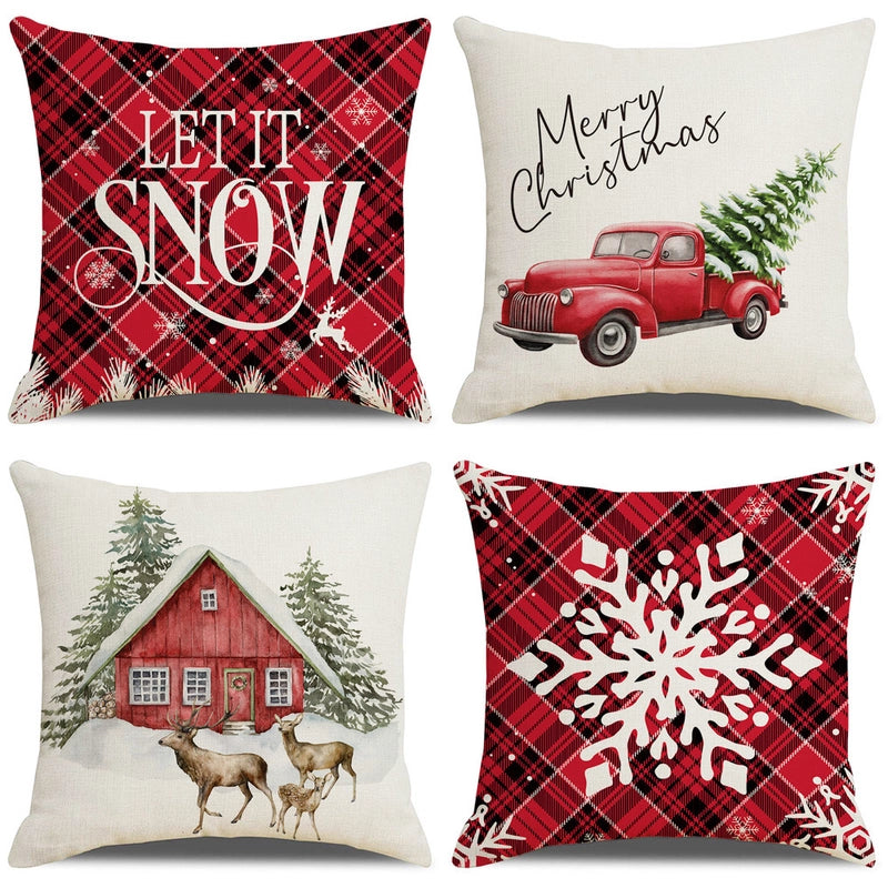 Christmas Combination Pillow Case New Home Sofa Decoration Cushion Pillow Case Manufacturers