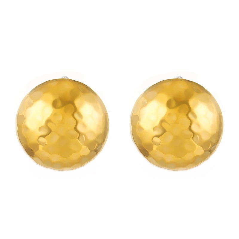1 Pair Minimalist Classic Style Water Droplets Titanium Steel 18K Gold Plated Ear Studs