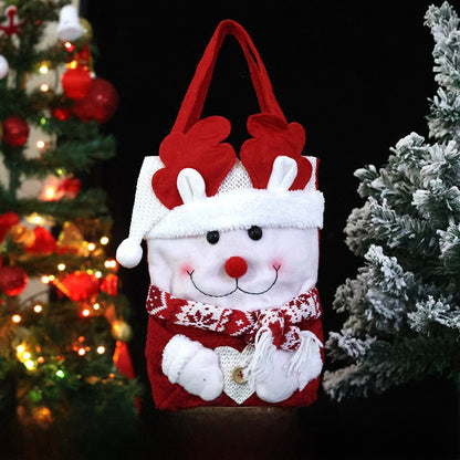 Christmas Gift Bag Candy Bag Christmas Decoration Burlap Santa Claus Apple Bag Gift Bag