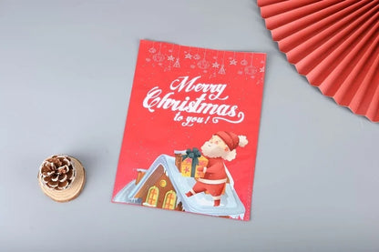 Cross-border New Christmas Gift Bag Santa Claus Drawstring Bag Aluminum Foil Bag Candy Packaging Bag Gift Bag