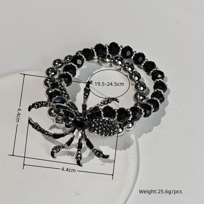 Minimalist Cool Style Spider Arylic Alloy Plating Halloween Men's Bracelets
