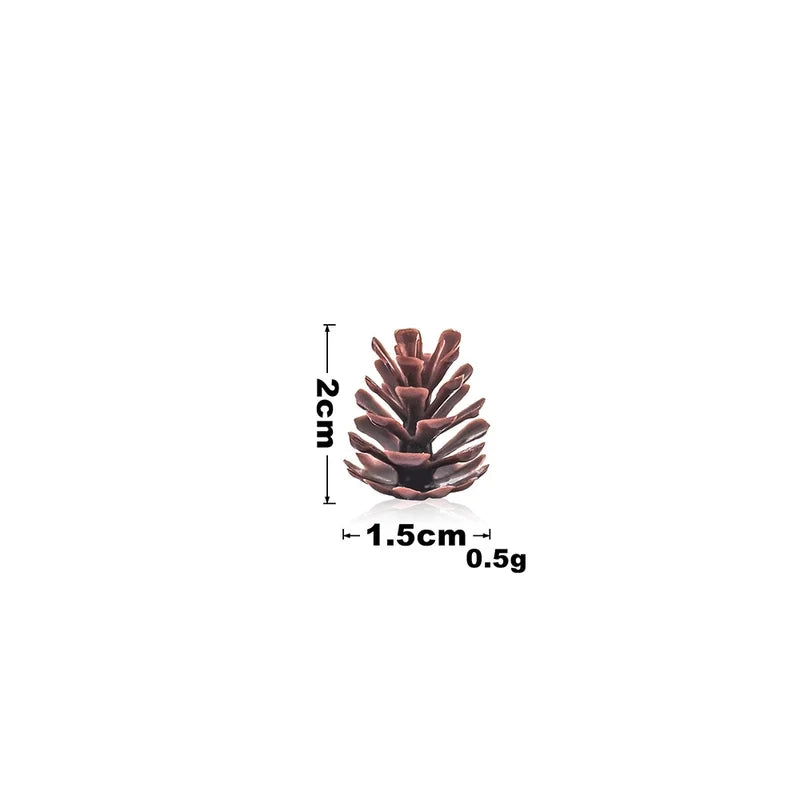 Christmas Decorations Christmas Tree Pine Cone Pendant High Simulation Pine Cone Wreath Decoration 13cm American Pine Cone