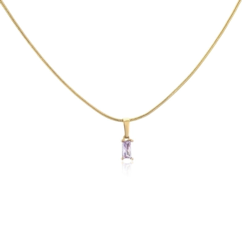 Minimalist Geometric Copper 18K Gold Plated Necklace