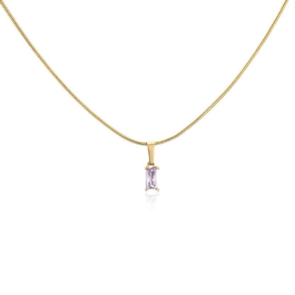 Minimalist Geometric Copper 18K Gold Plated Necklace