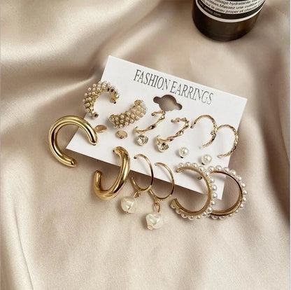 Novelty Plating Alloy Artificial Pearls Earrings