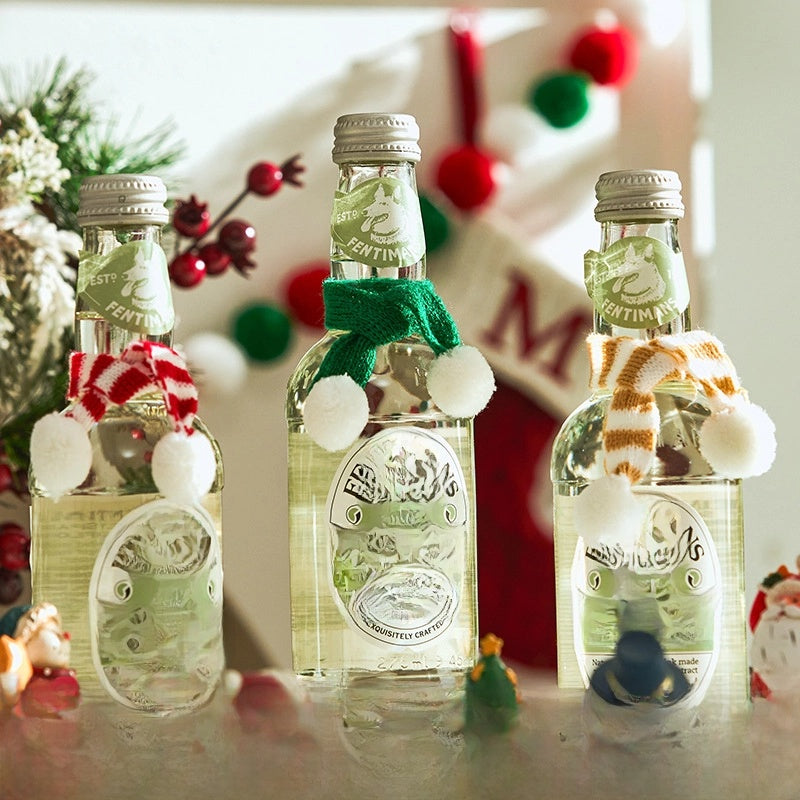 Doll Christmas Hat Decorations Santa Claus Mini Wine Bottle Cap Props Shop Atmosphere Scene Layout Accessories