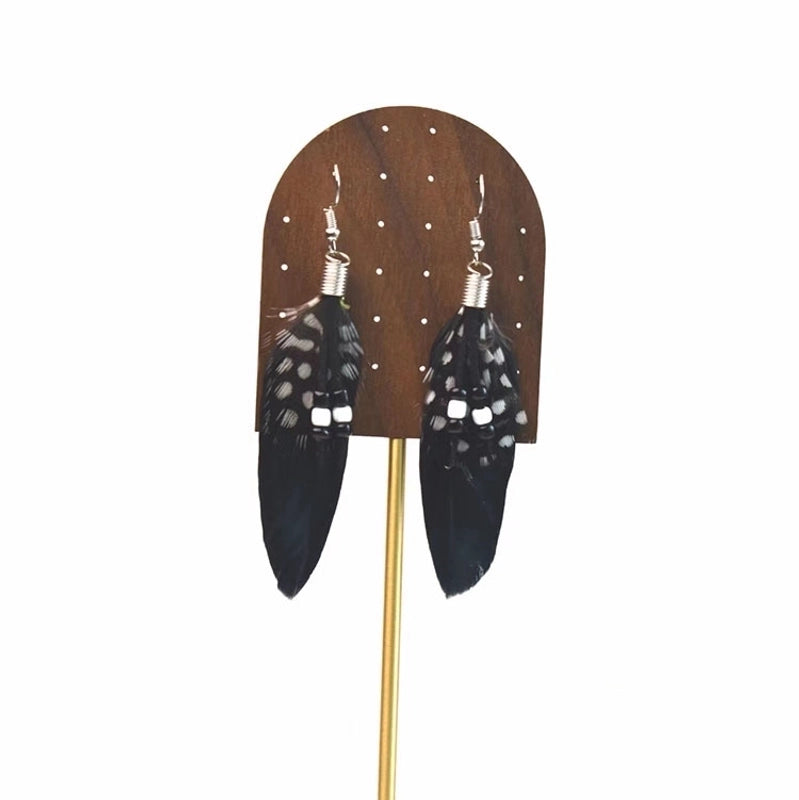 3 Pieces Explosions Long Tassel Feather Earrings Bohemian Ethnic Style Retro Earrings