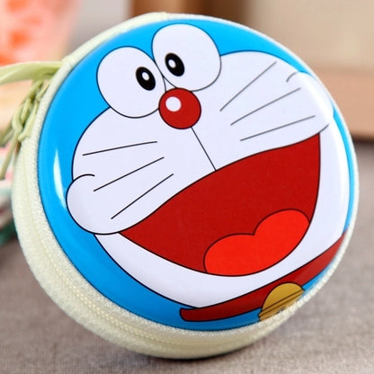 3 Pieces Women'S Cartoon Tinplate Zipper Coin Purses