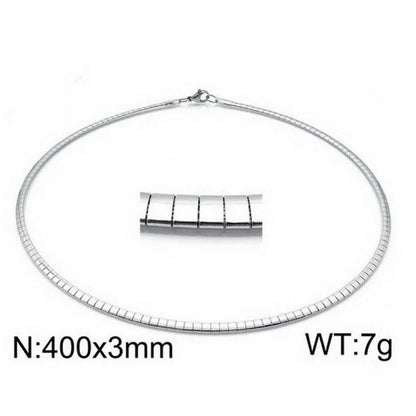 Casual Streetwear Geometric 304 Stainless Steel 18K Gold Plated Stainless Steel Necklaces