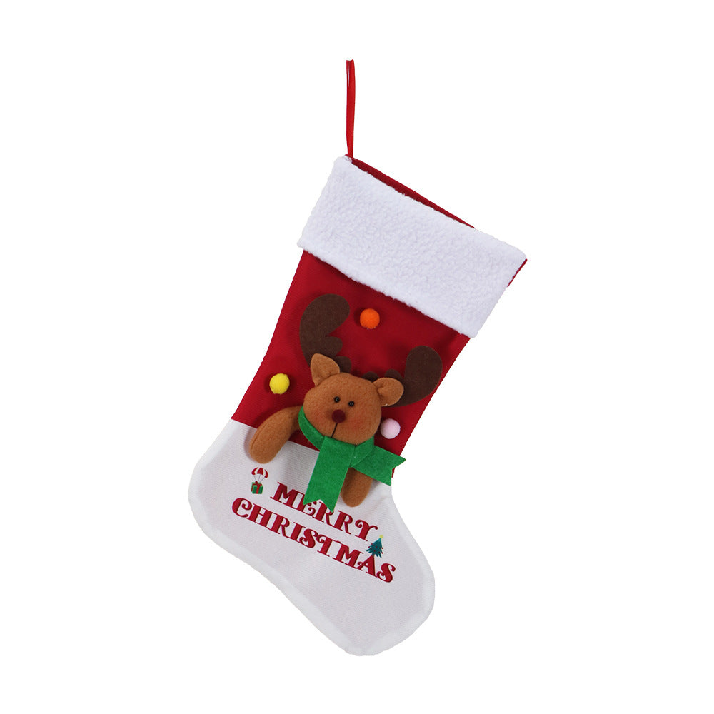 Hot Sale Christmas Stocking Elf Leg Small Gift Bag Fireplace Hanging Decoration Christmas Outfit