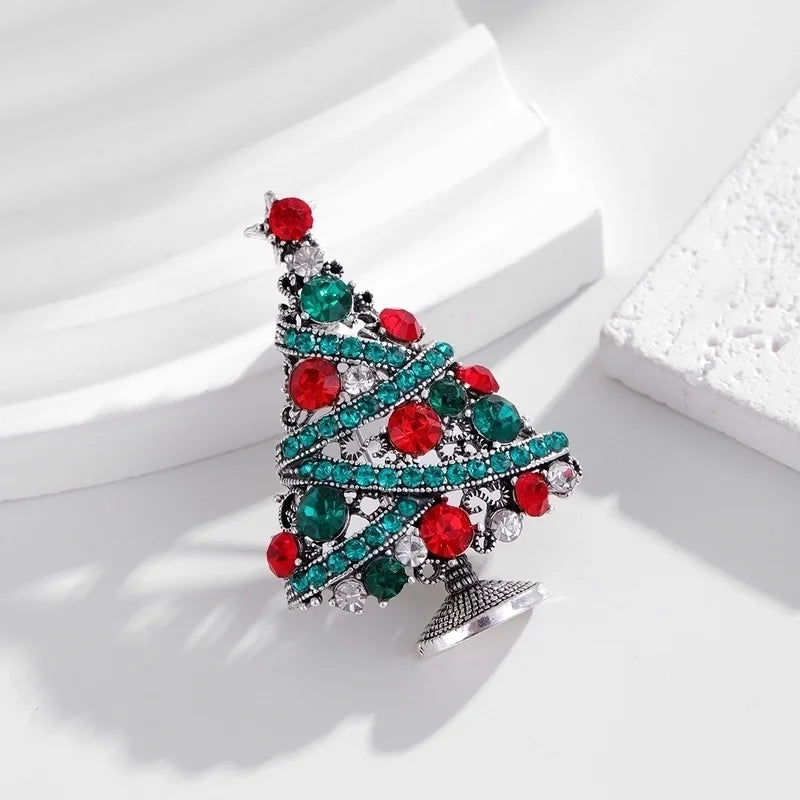Casual Elegant Leaf Christmas Tree Dragon Alloy Unisex Brooches