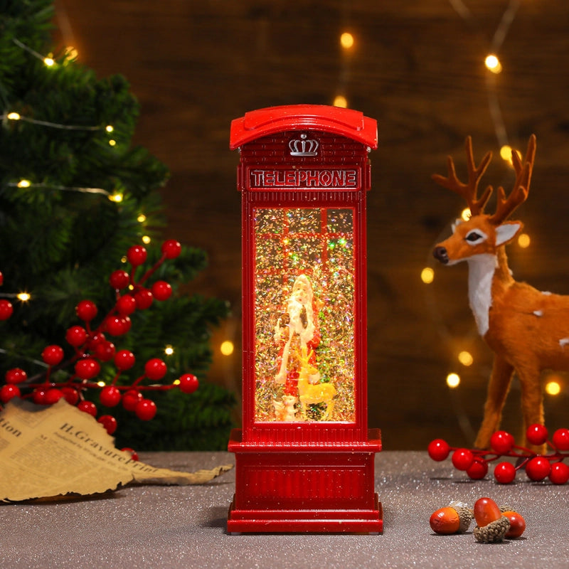 Christmas Cute Christmas Tree Santa Claus Snowman PC Party Festival Ornaments Led Lights Night Lights