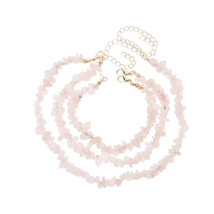 Minimalist Solid Color Natural Stone Bracelets Anklet Necklace