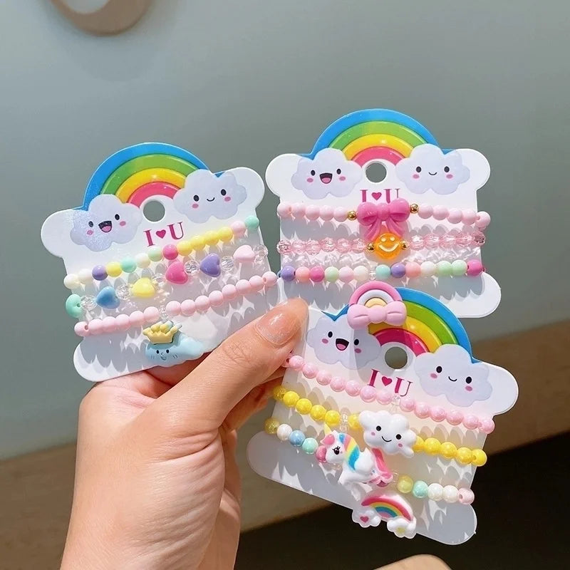 Cute Girl'S Cartoon Arylic Plastic Beaded