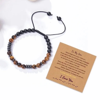 Fashion Geometric Natural Stone Knitting Bracelets