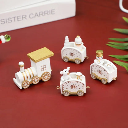 Christmas Christmas Classic Style Streetwear Train Wood Party Carnival Decorative Props