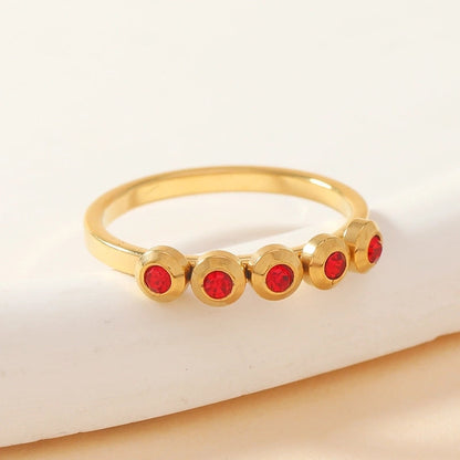 Elegant Geometric Titanium Steel Rings