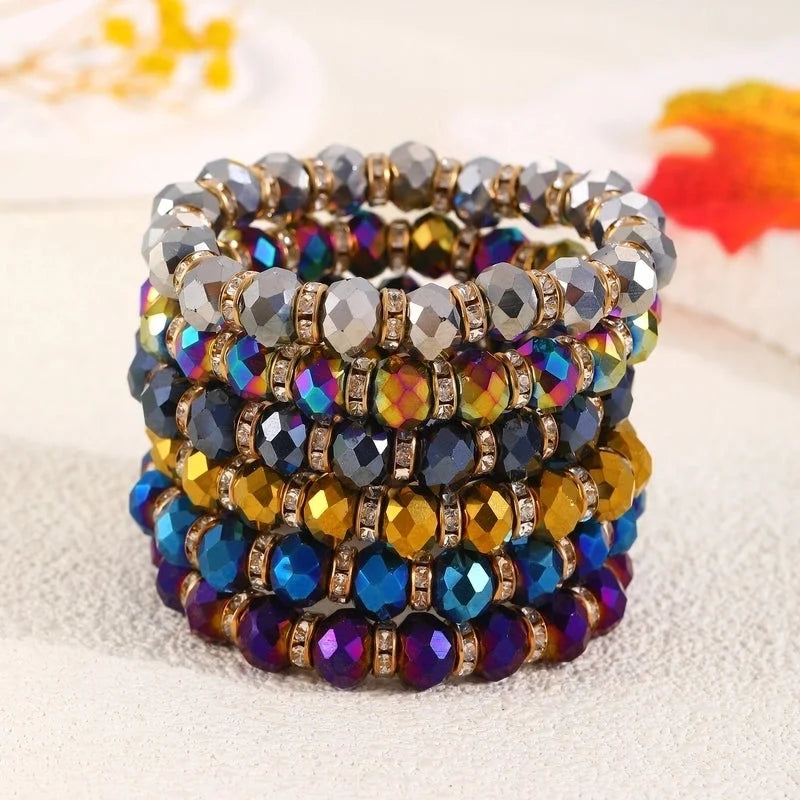 Crystal Geometric Bracelets