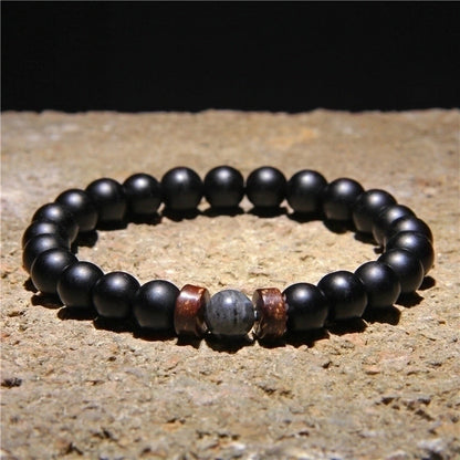 Minimalist Geometric Natural Stone Beaded Bracelets 1 Piece