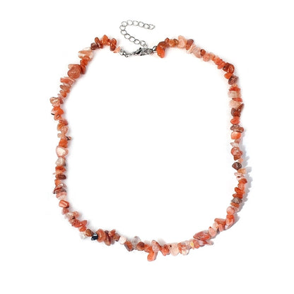 Vacation Irregular Geometric Natural Stone Crystal Handmade Necklace