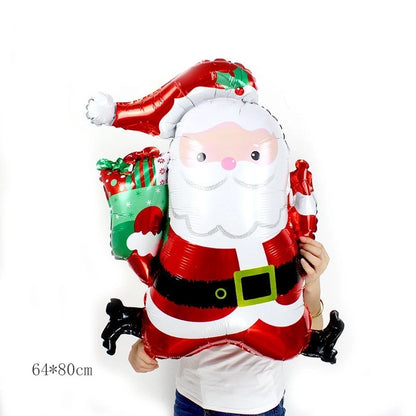 Christmas Casual Christmas Tree Santa Claus Snowman Aluminum Film Party Balloon Balloons