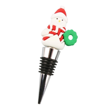Christmas Cute Cartoon PVC Aluminium Alloy Wine Stopper 1 Piece