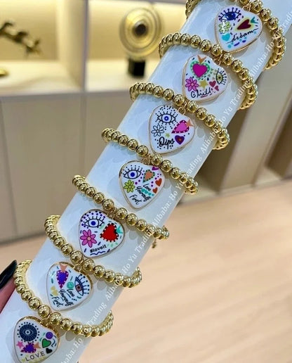 ALLOY Copper Alloy Rose Beaded Bracelets Bracelets, Bangles