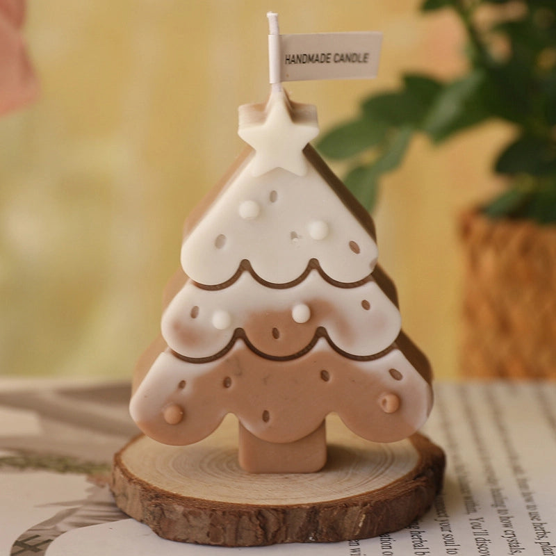 Christmas Fashion Christmas Tree Star Wax Festival Candle 1 Piece