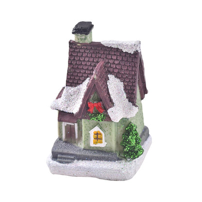 Christmas New Christmas Decorations Resin Small House Micro Landscape Resin House Christmas Ornament Christmas Gift